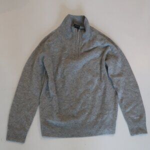 Boys Crewcuts Cashmere (Item- 336) Gray 1/4 Zip Mock Neck Sweater 12